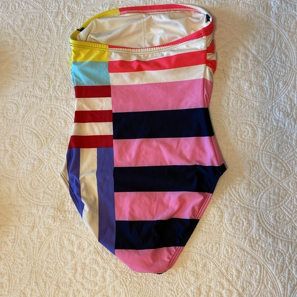 Kate Spade strapless striped one- piece swimsuit - Picture 3 of 6